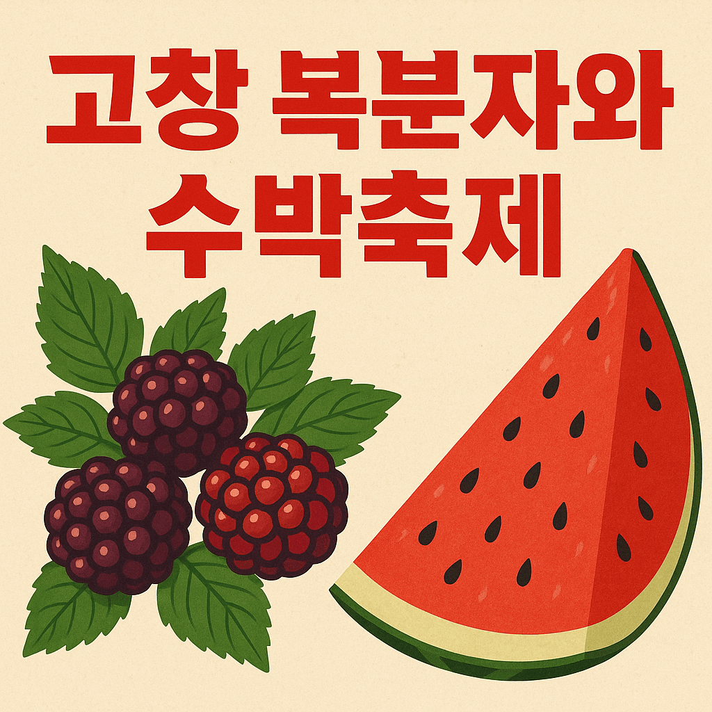 고창 복분자와 수박축제