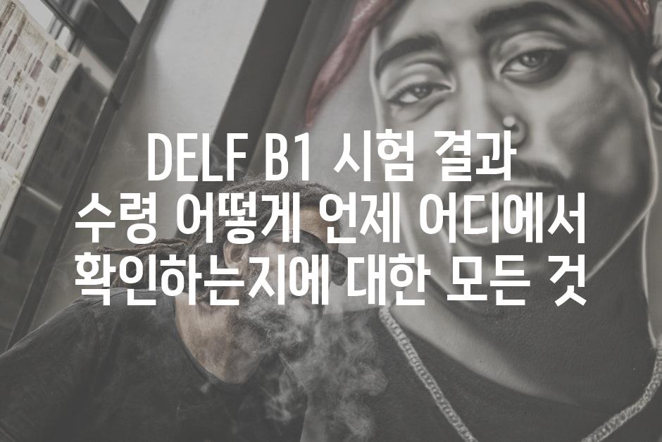 DELF B1 시험 결과 수령 어떻게 언제 어디에서 확인하는지에 대한 모든 것
