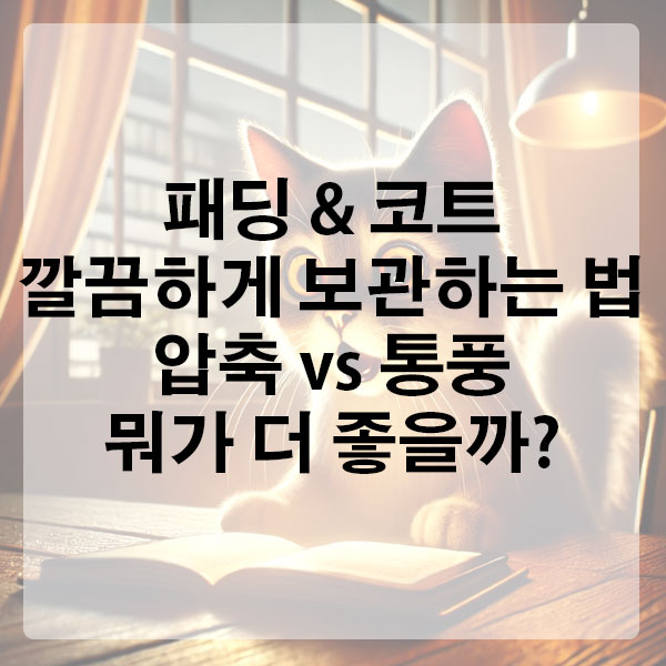 패딩 &amp; 코트 깔끔하게 보관하는 법 압축 vs 통풍, 뭐가 더 좋을까?