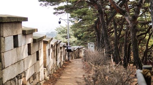 북악산 한양도성을 따라 이어진 등산로이다.
