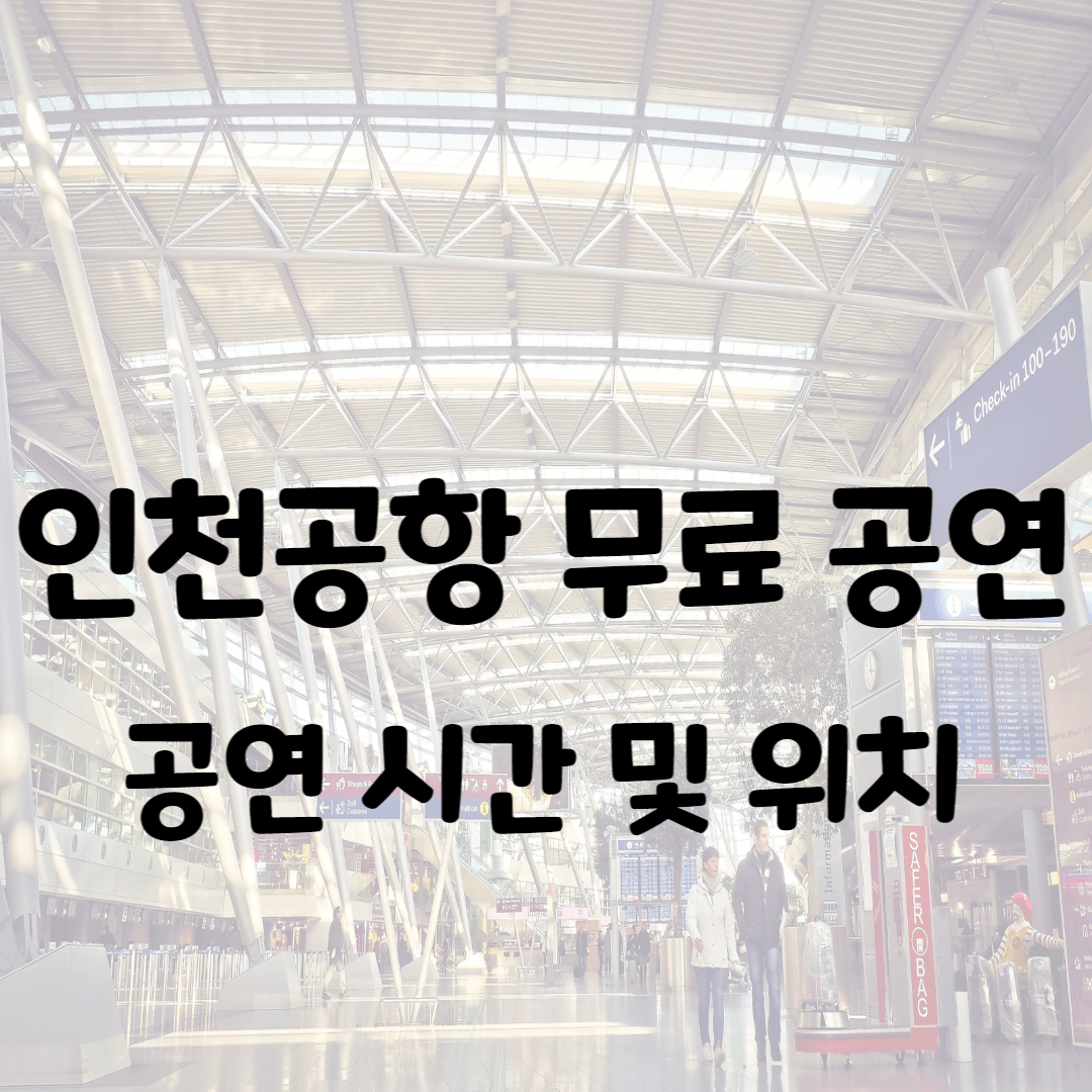 인천공항 공연
