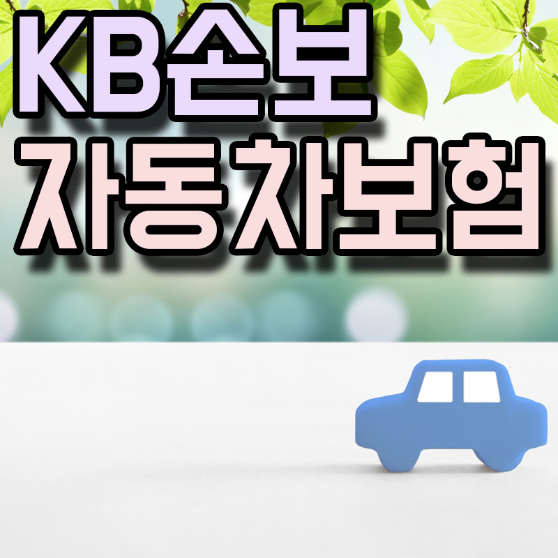  KB손해보험 KB자동차보험 정보 알아보기