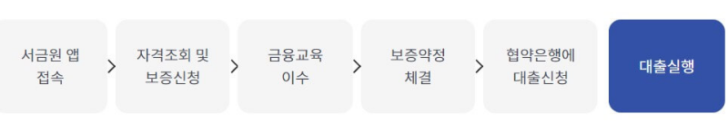 대출 신청 방법 도표