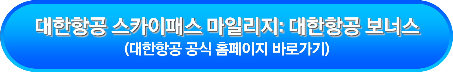 대한항공 스카이패스 마일리지: 대한항공 보너스