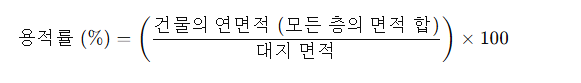 용적률 공식