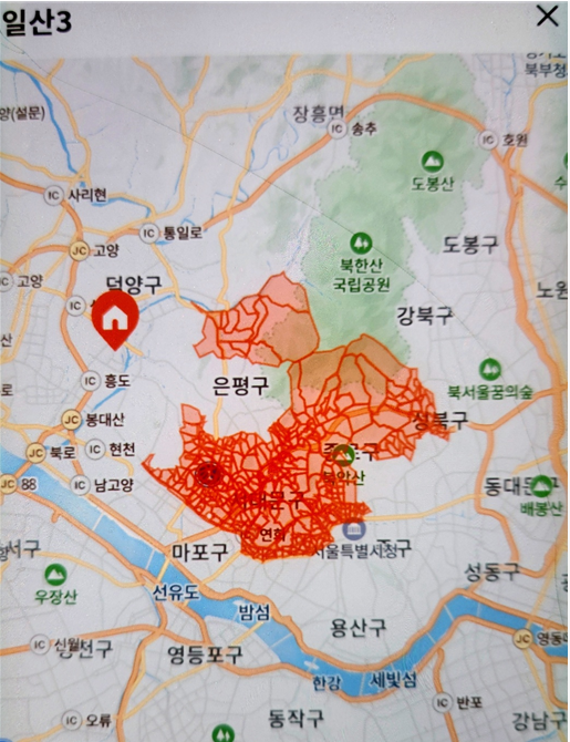 일산3캠프 배송지역 이미지