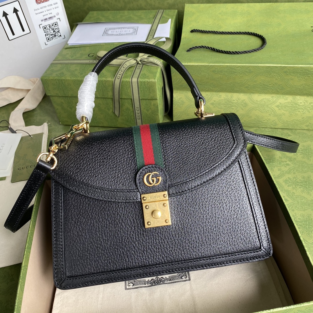  [GUCCI] 구찌 오피디아 웹 디테일의 스몰 탑 핸들 백 651055 DJ2DX 1060 (3 COLOR)