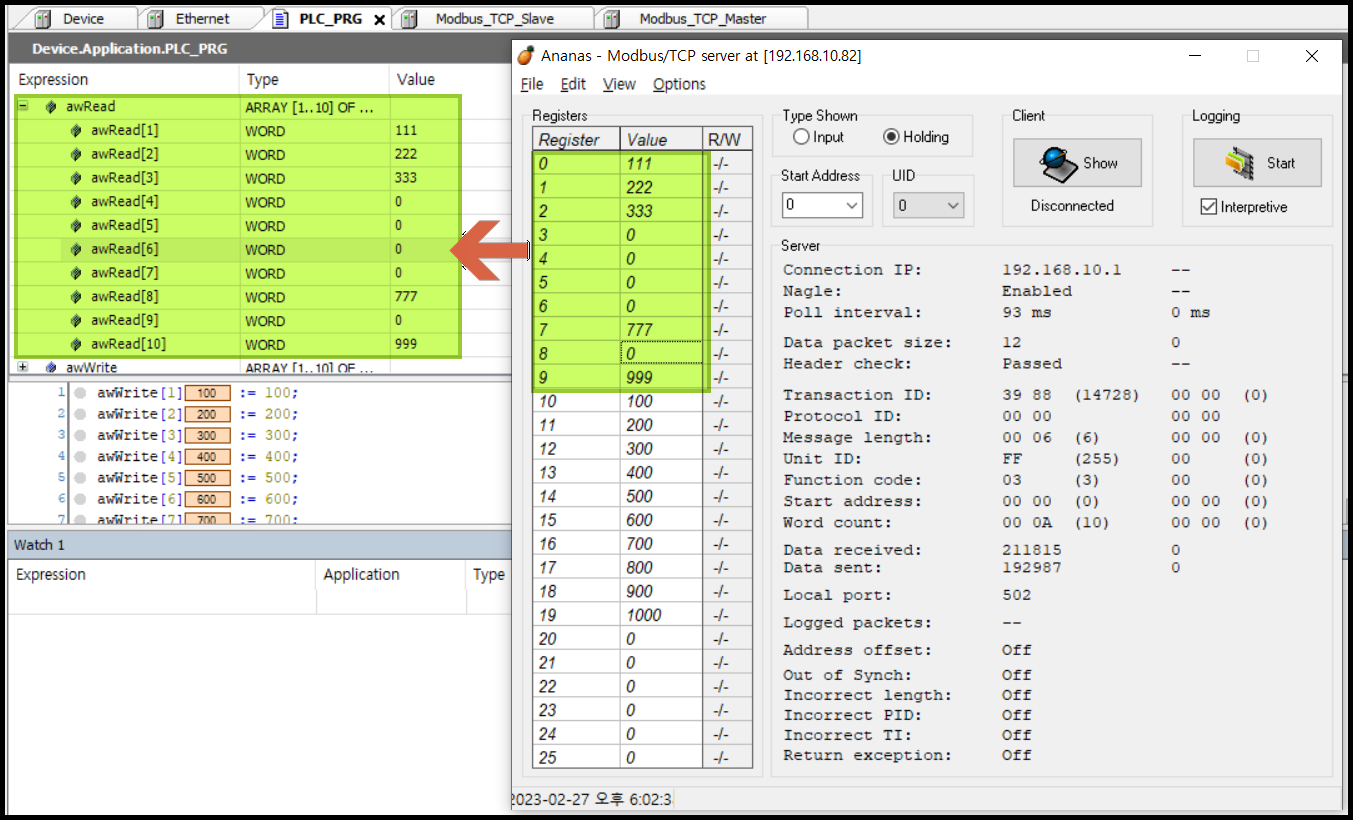 Modbus TCP 무료 시뮬레이터 - Annas64 (Free ModbusTCP simulator)