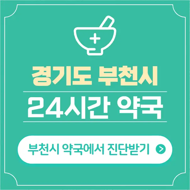  부천시 24시간 약국 찾기 | 휴일 야간 심야 일요일 당번약국 58곳