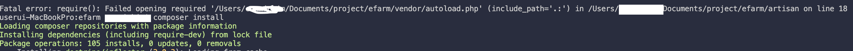  [Laravel][macOS] laravel development server error 해결하기