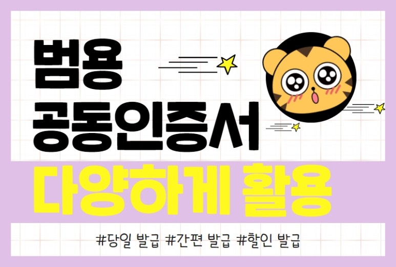다양하게 활용하는 방법! 범용공동인증서 발급 11