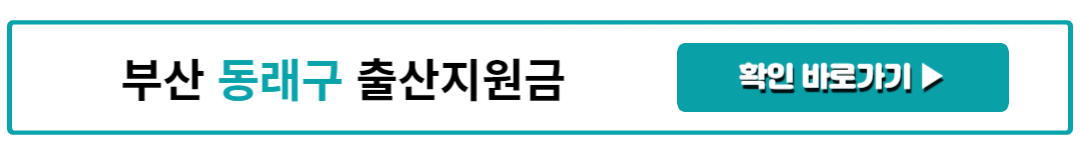 부산 동래구 출산지원금