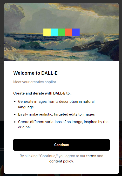 DALLE 2 웰컴 사진