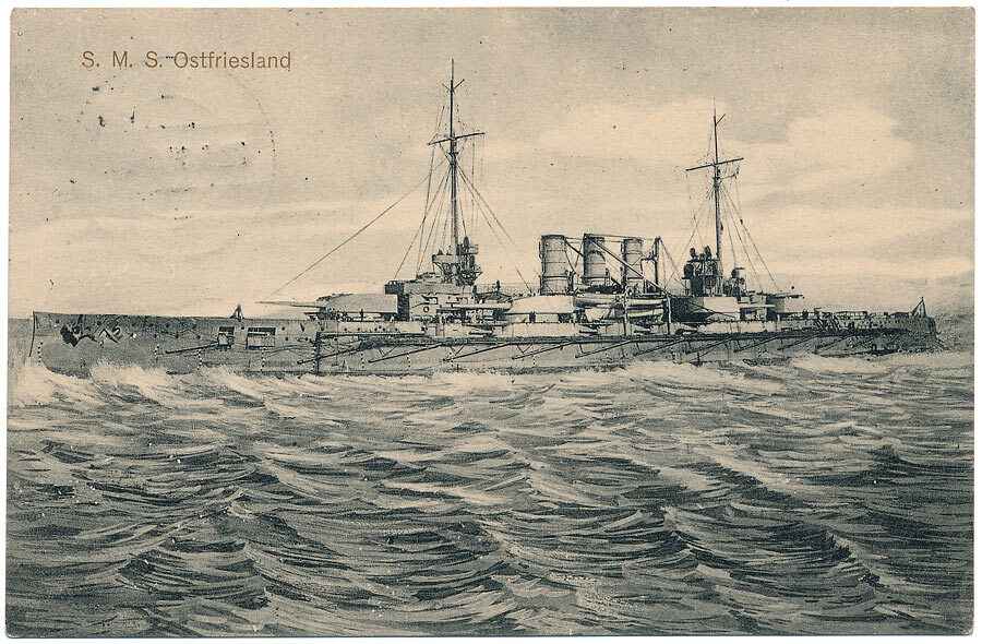 제1해군사단 기함 오즈프리즈란트 헬골란트급 전함