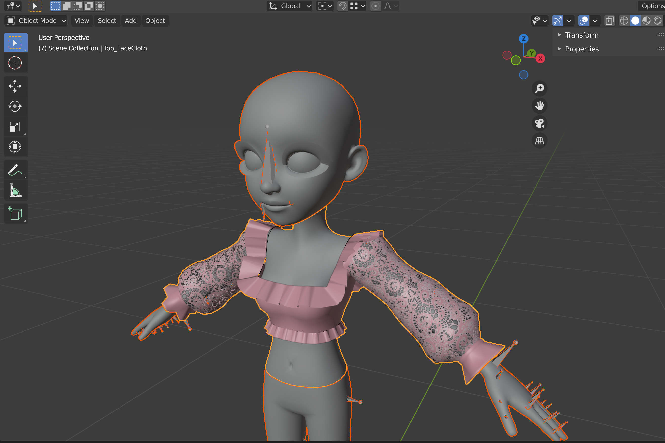  [3D 블렌더 독학 9]제페토 블라우스 만들기/3D 블렌더