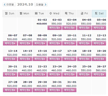 골든베이cc 1박 2일 골프 패키지 예약: 가격 및 날씨 안내 (10월 2일)