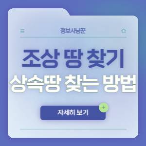 조상 땅 찾기