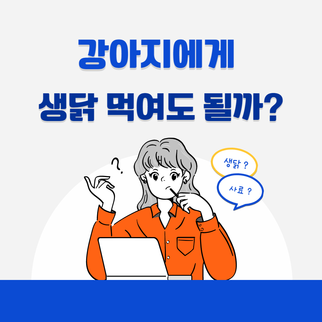 강아지에게 생닭이 좋은 걸까?