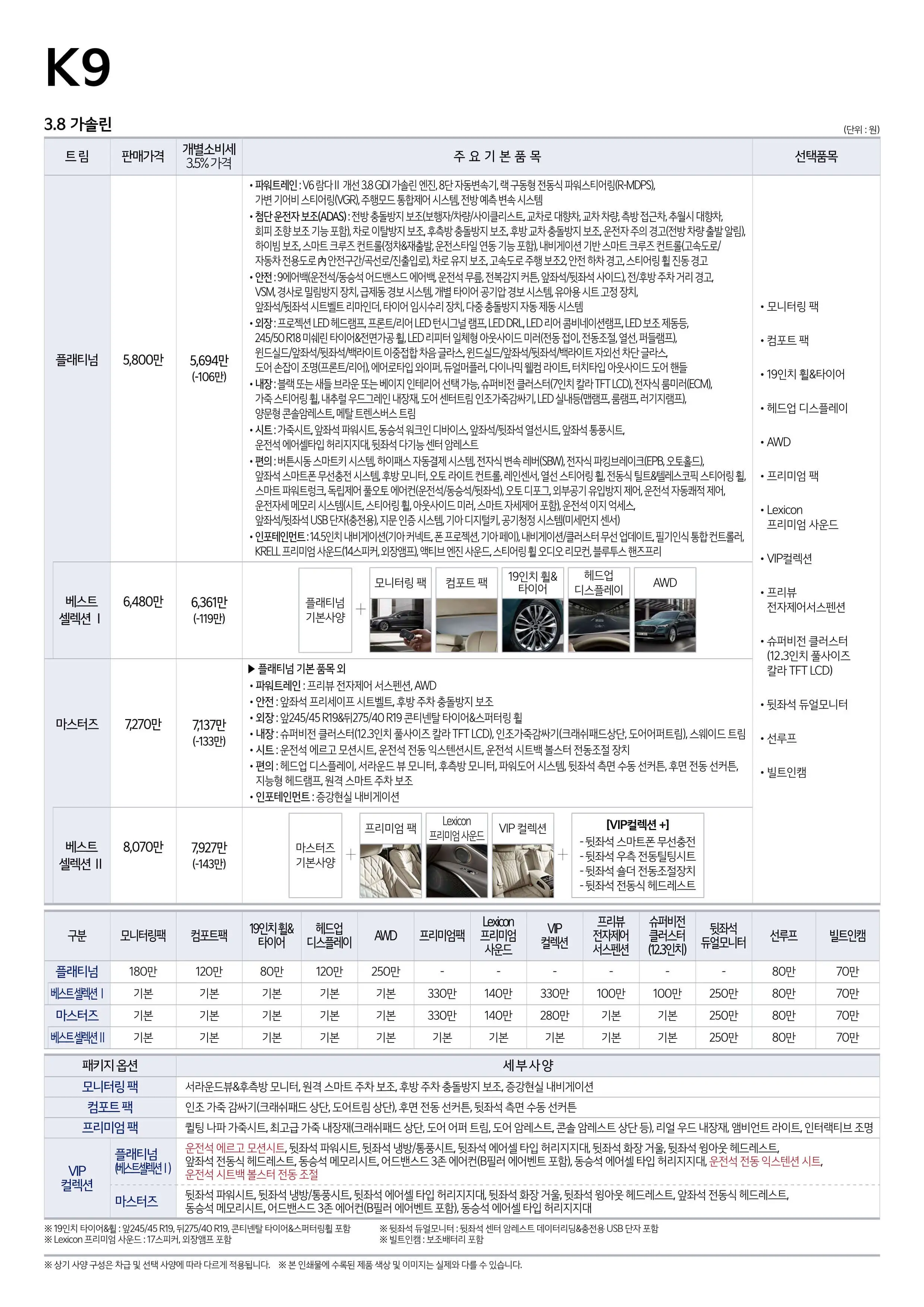 k9-가격표1