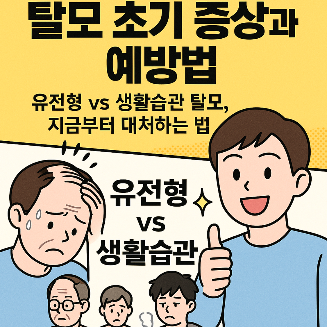 탈모 초기 증상과 예방법
