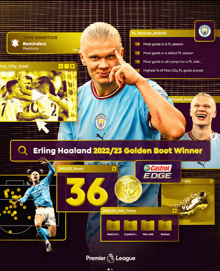 2022-23 EPL 득점왕 괴물 홀란드