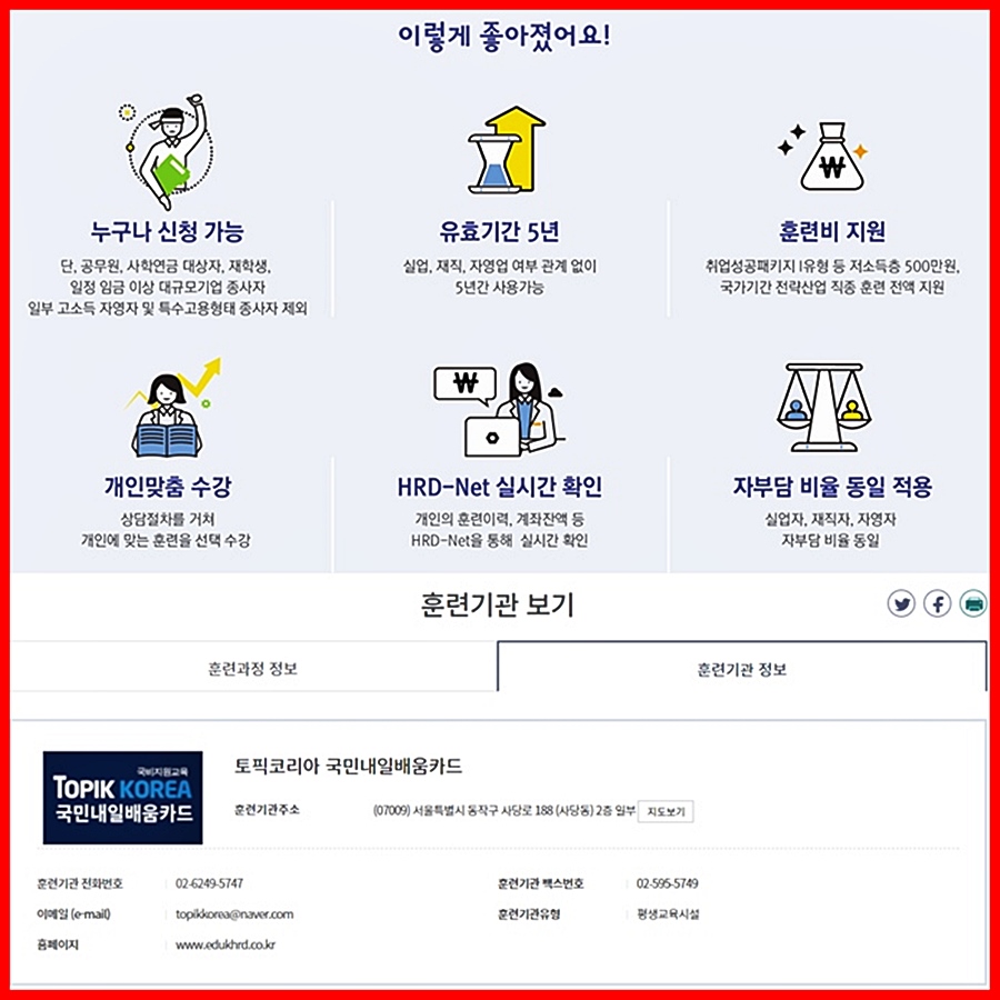  국민 내일배움 카드의 새로 바뀐 내용 확인하고, 4차산업 새로운 일자리 찾으세요.