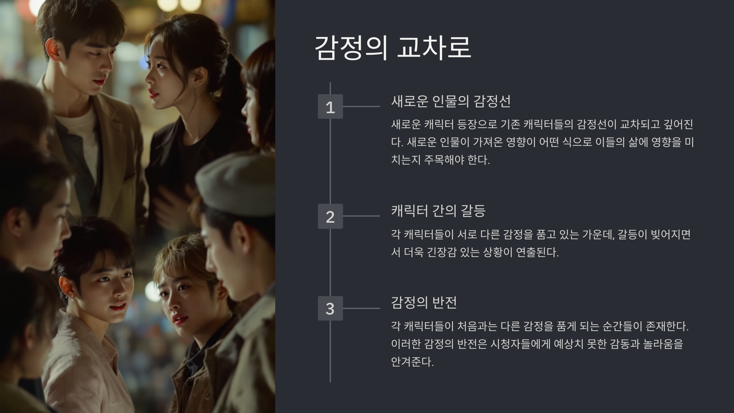 조명가게 결말에서의 캐릭터 감정의 깊이와 교차로