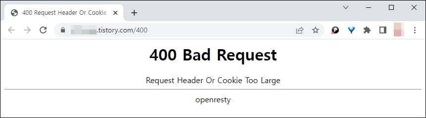 400 잘못된 요청
