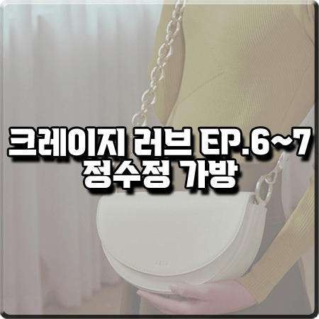  크레이지 러브 6회~7회 정수정 가방 :: BBYB 아띠 새들 아이보리 크로스백 : 이신아 패션