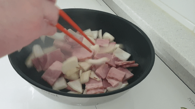 초간단 베이컨 야채 볶음 만들기