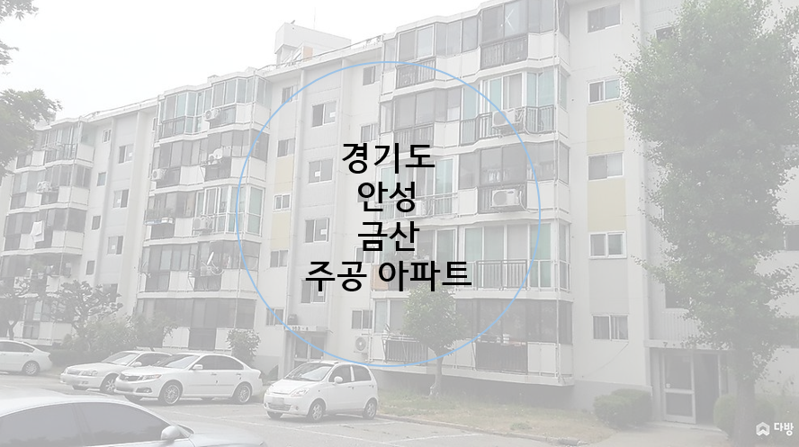  서울 경기 인천 수도권 재건축 투자 저층 주공 아파트 찾기-4편 안성 금산 주공 아파트(갭 1억 미만)