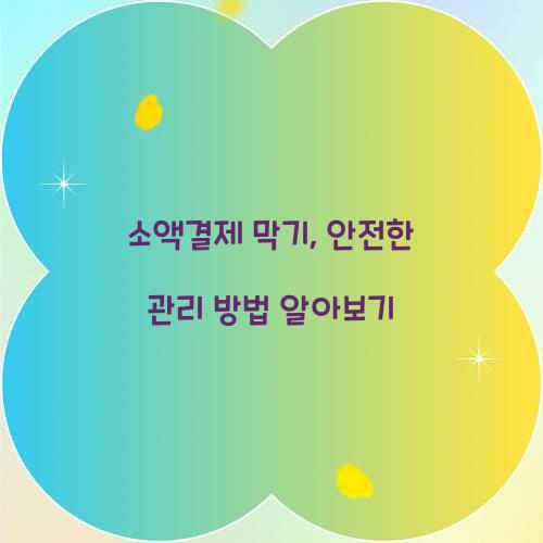 소액결제 막기
