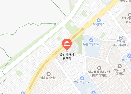 울산 중구청 위치 이미지