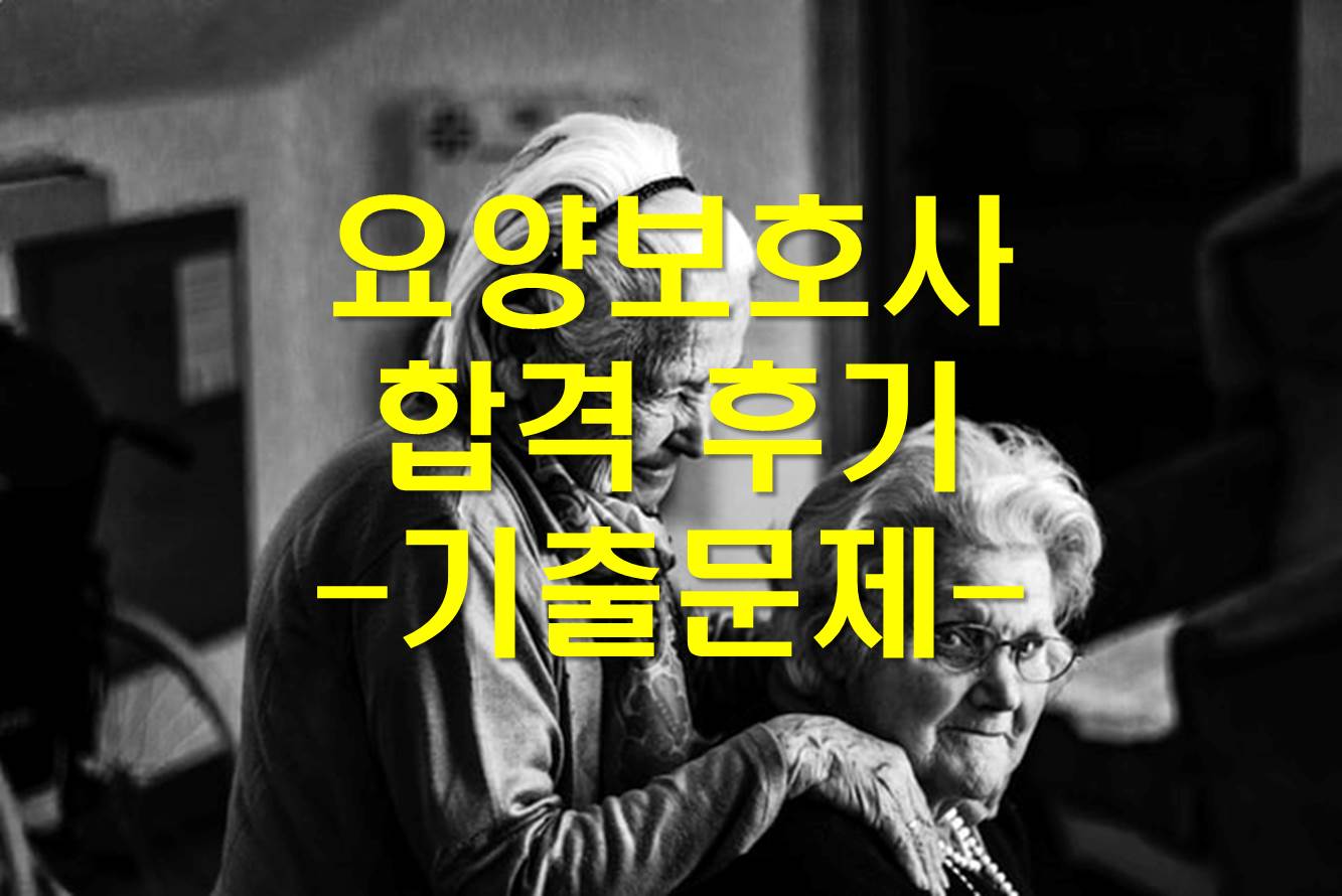 요양보호사 합격 후기/요양보호사 기출문제/시험 난이도