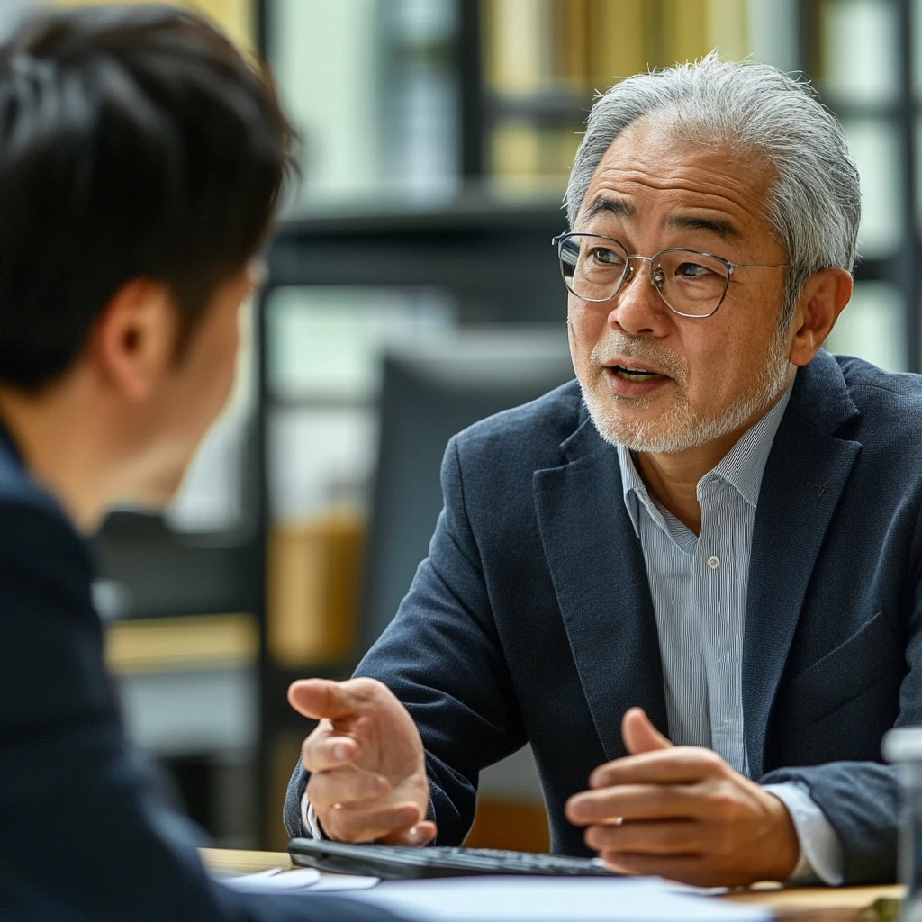 연기수령으로 수령액 증가 효과를 설명 듣는 장면