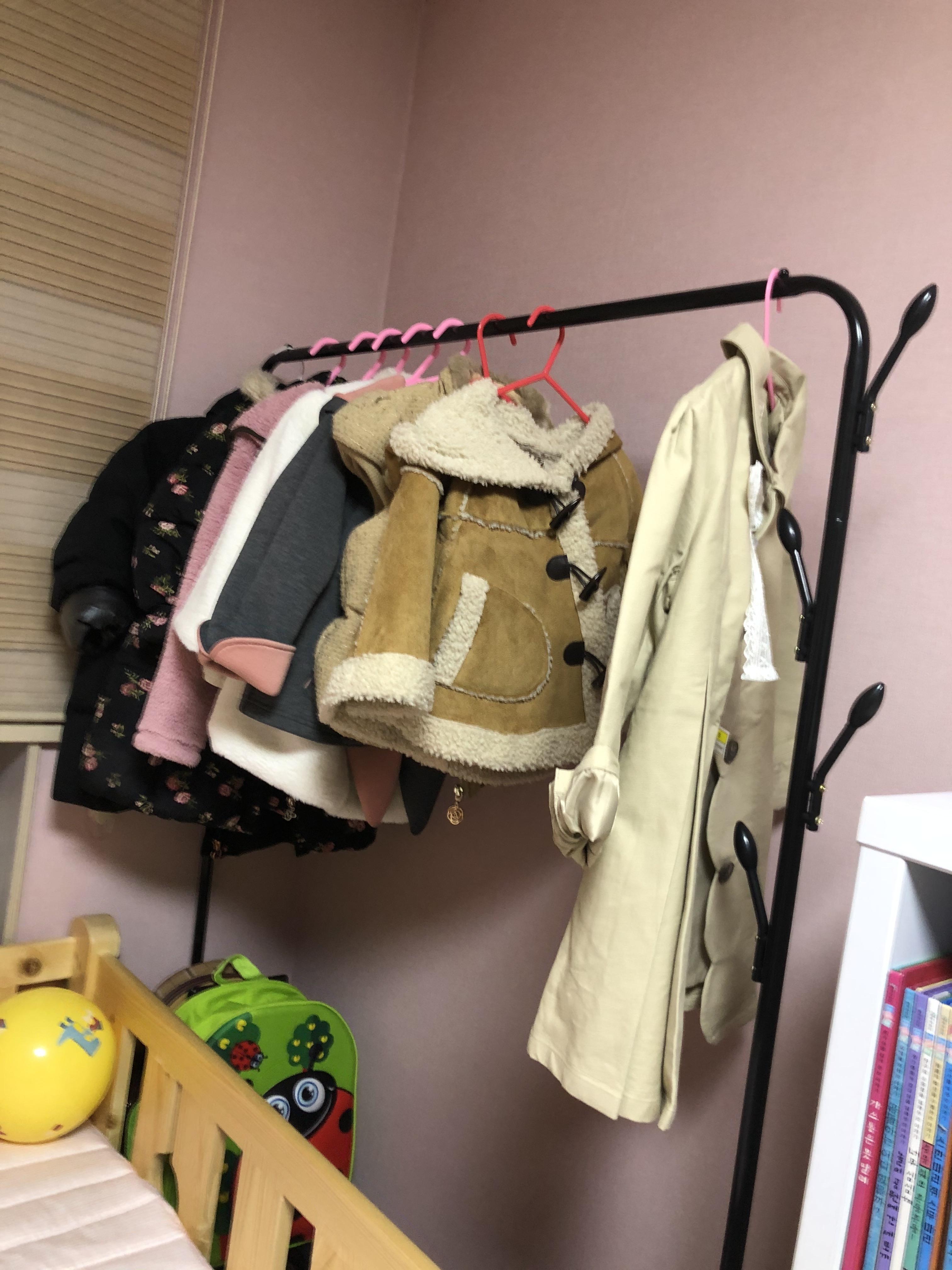  아이방행거추천- 정리인헹거 와이드리프2단 1002 -유아행거가능