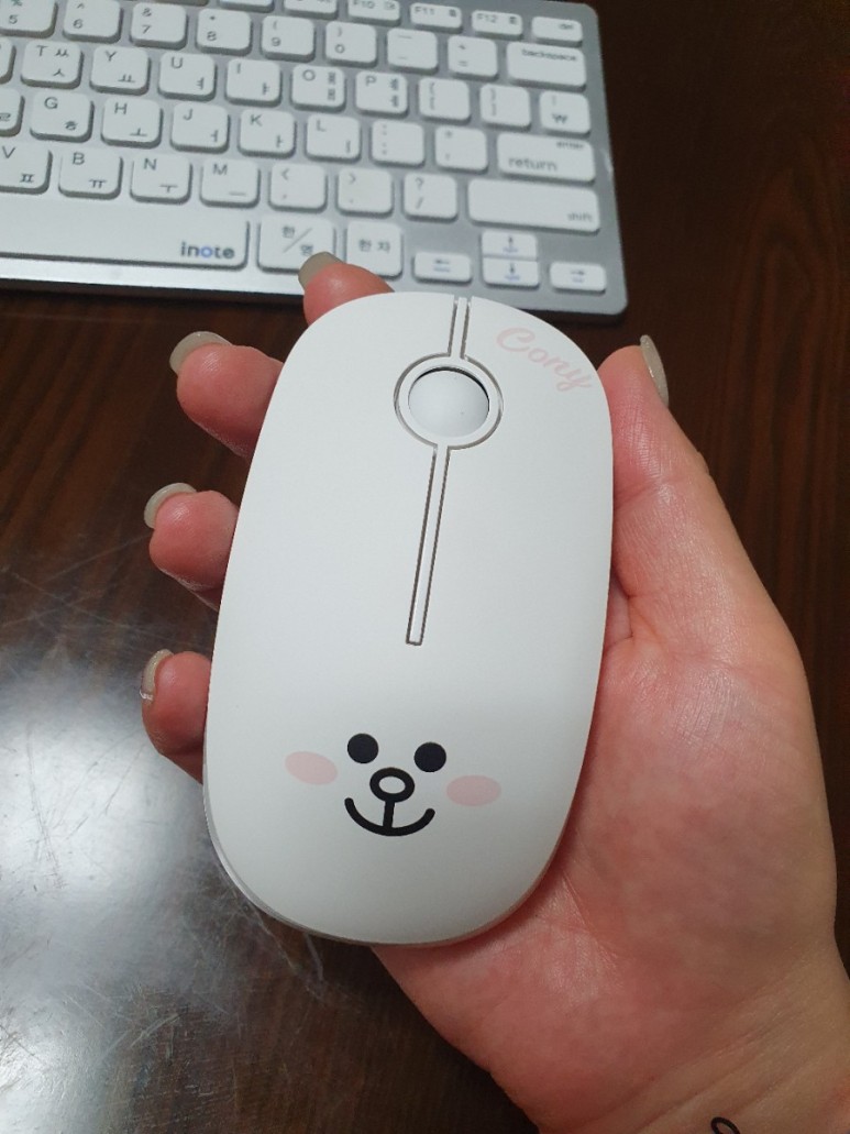 블루투스 마우스 추천♡라인프렌즈 코니 블루투스마우스♡ 11