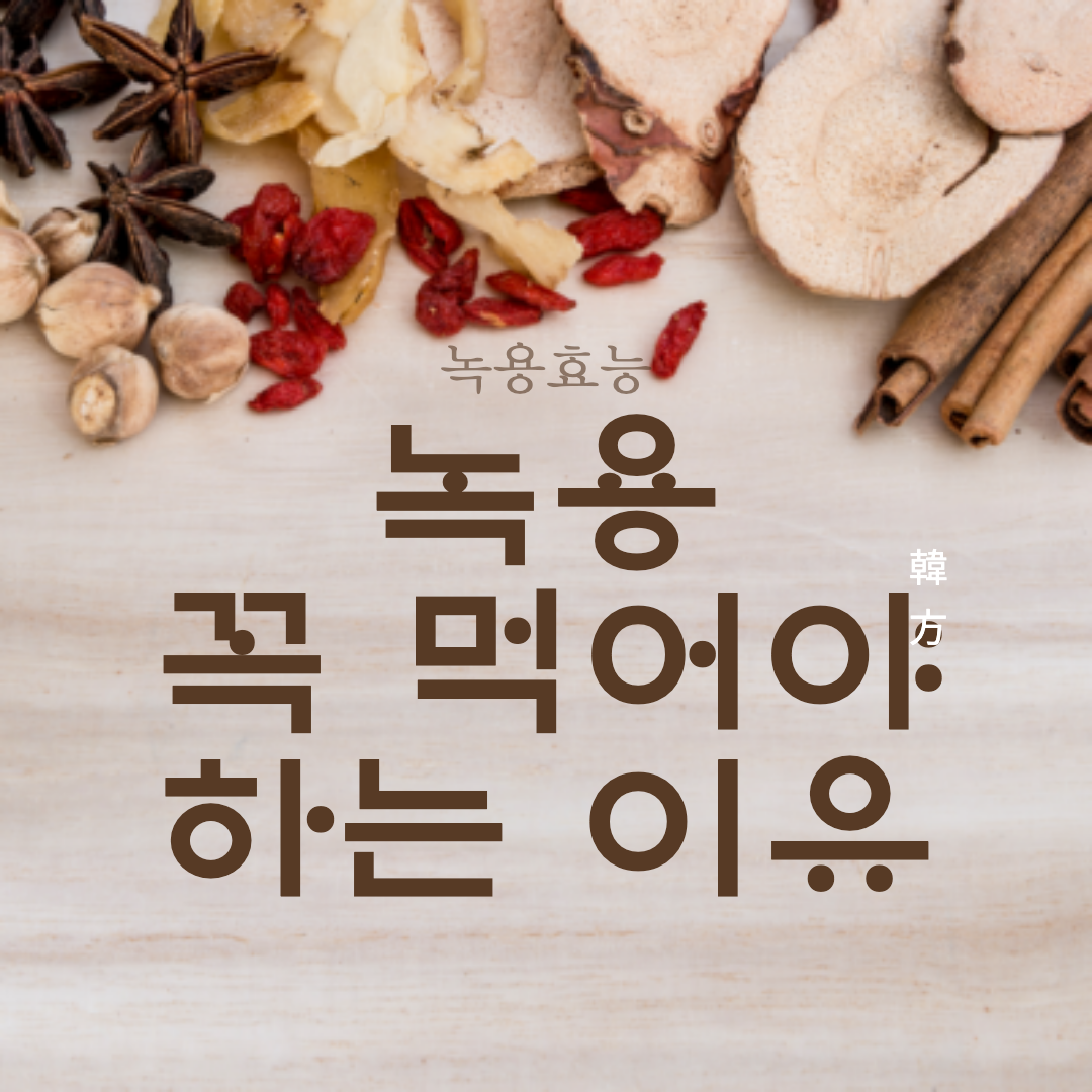  갱년기에 좋은 녹용 효능 어머니 선물로 딱