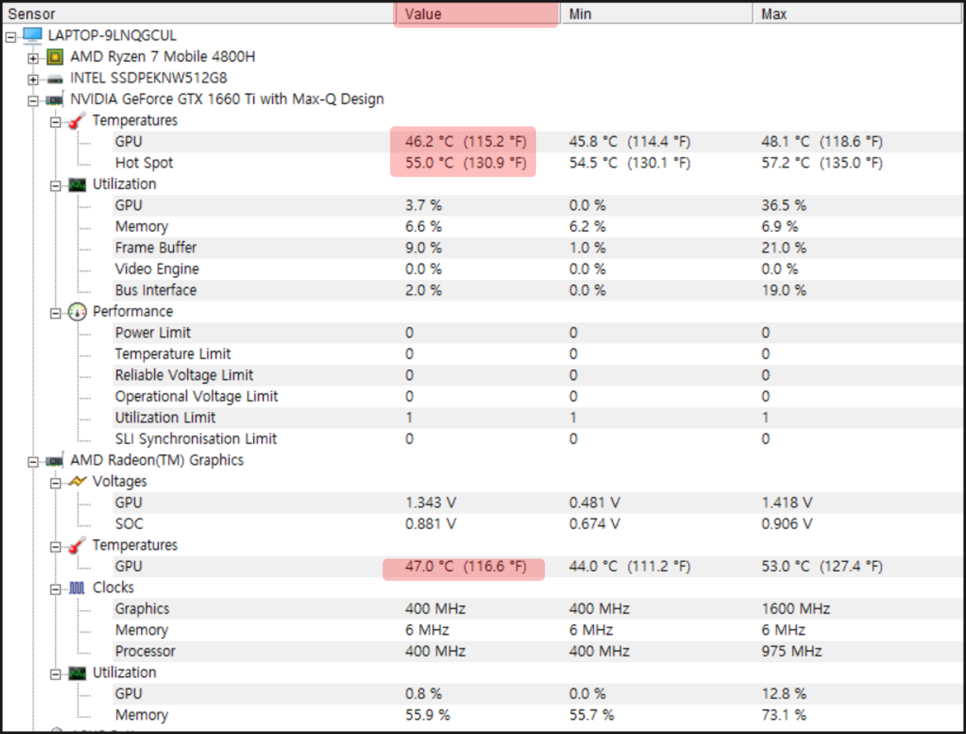 gpu 온도 그래픽카드 온도 5