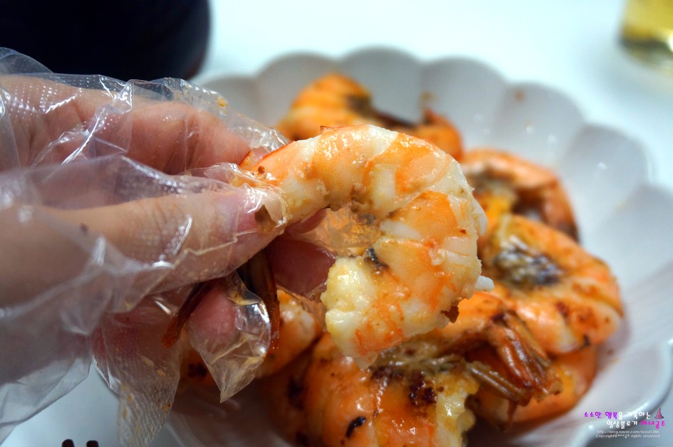 대하 새우 요리 천사수산 왕새우 25