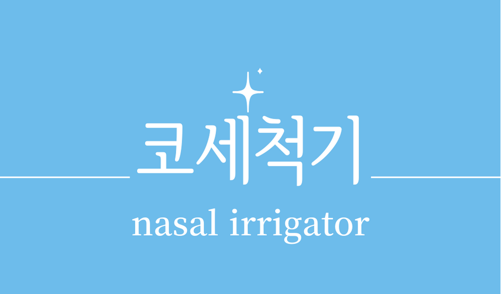 '코세척기(nasal irrigator)'