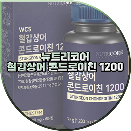  뉴트리코어 콘드로이친 효능 및 성분/가격/먹는법 등 :: 철갑상어 콘드로이친 1200