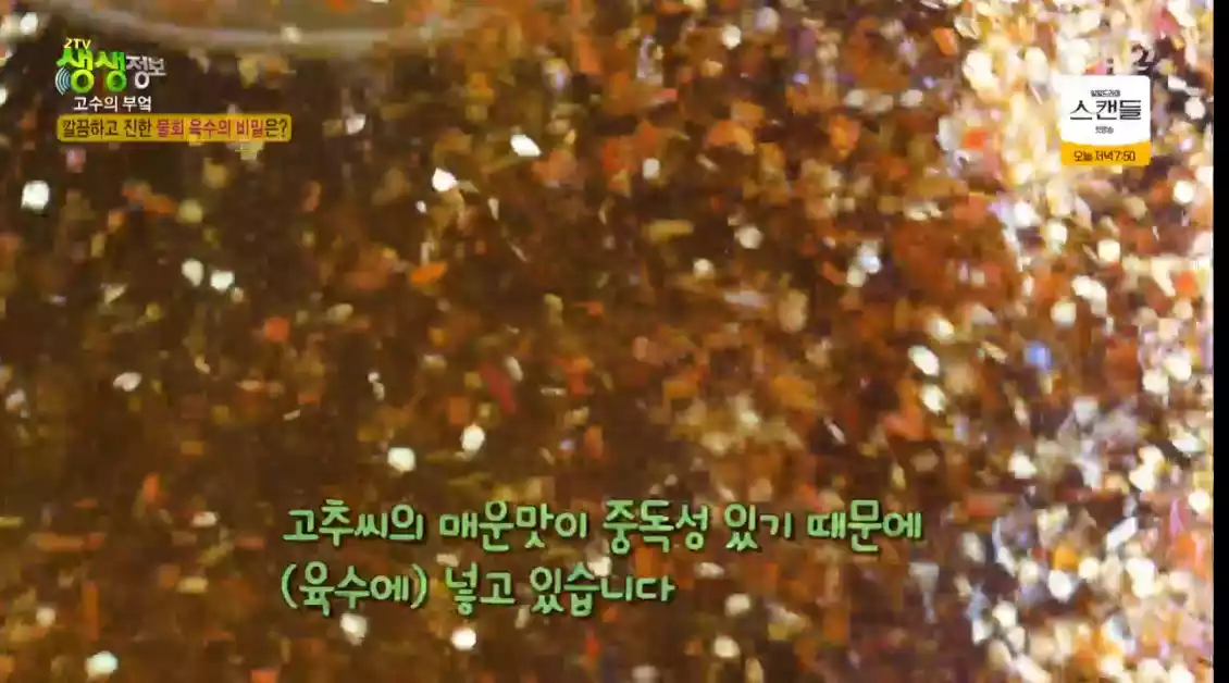 고추씨 육수