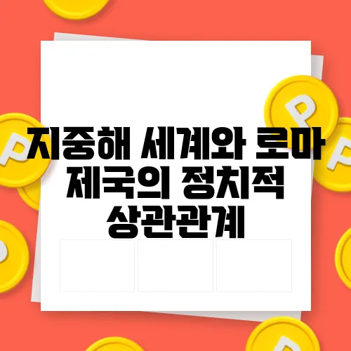 지중해 세계와 로마 제국의 정치적 상관관계