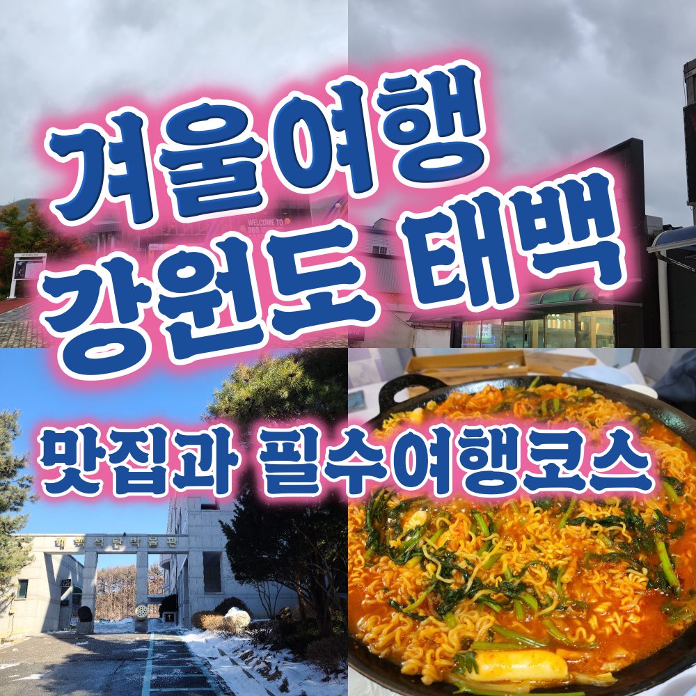  겨울여행 추천 강원도 태백이지!! 맛집과 필수여행코스