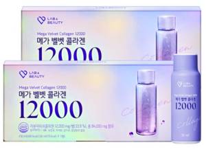 랩앤뷰티 메가 벨벳 콜라겐 12000 마시는 앰플 7p 2주분 210ml&#44; 2개