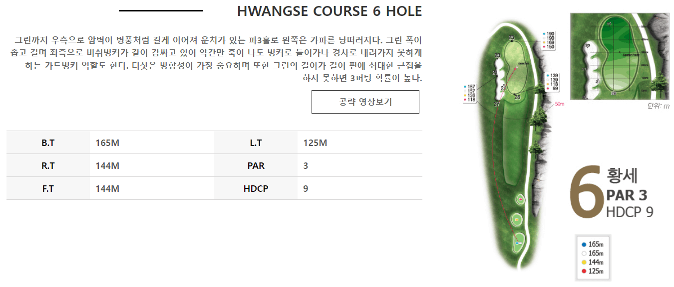 김해상록 골프클럽 황세코스 6