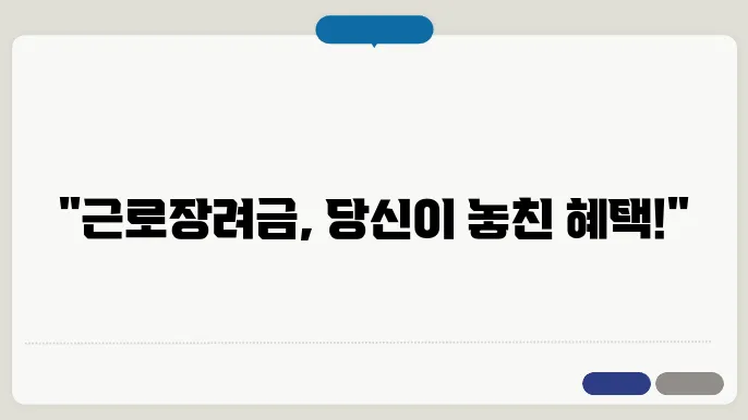 근로장려금이란