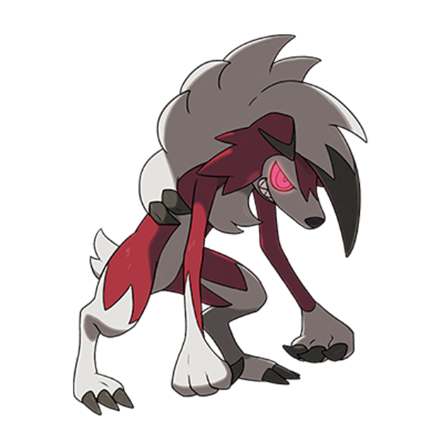  [포켓몬도감]  No. 745 루가루암 Lycanroc #745  Midnight Form