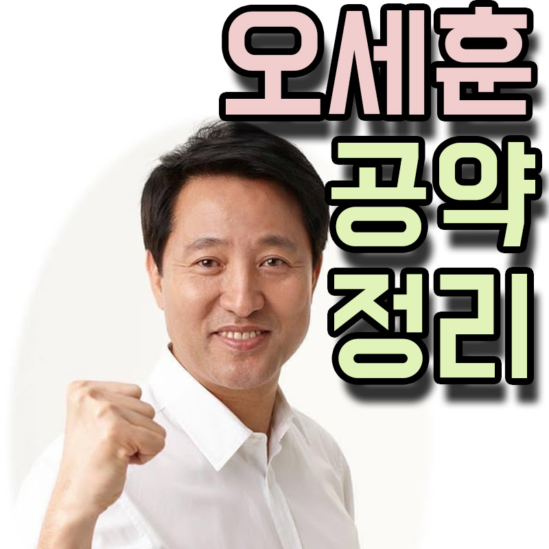  서울 시장 오세훈 공약 정리